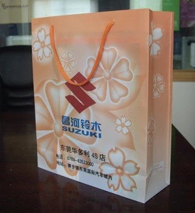 design factory price paper hand bag packaging, cost production paper bags