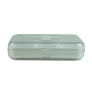 Detachable transparent cross pillbox square pill storage box organizer
