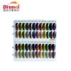 Dingmei colorful chameleon pigment mirror effect pigment nail art chrome powders