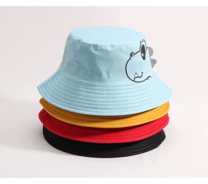 Dinosaur Baby Hat Cotton Double-sided Bucket Hat Baby Spring Autumn Cap Kids Hats Toddler Baby Accessories