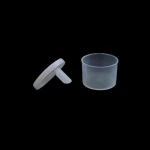 Disposable stool sample container with spoon lid laboratory consumable sample storage container