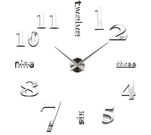 DIY wall clock roman numerals 3d number clocks