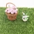 Import Doll house Mini Flower Pink rose in weaving flower basket from China