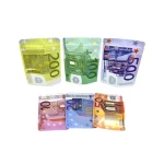 Dollar Sign Pattern Mylar Bags Smell Proof Resealable Zipper Mylar Plastic Packaging Bags