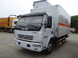 Dongfeng duolika 4*2 van cargo truck for Flammable liquid