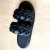 Import Double Braid Strap Women Slippers Black Flats Slides Shoes from China
