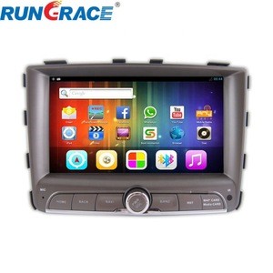 Double din car dvd vcd cd mp3 mp4 player with reversing camera for Ssangyong rexton