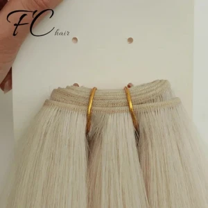 Double Machine Weft Hair Extensions, Cuticle Aligned Hair Double Weft Hair Weft, 100% Russian Hair Extensions Weft