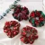 Import Double Sided Winter Snowflake Style Christmas Velvet Hair Scrunchies New Year Novelty Bow Ties for Finland from China