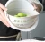 Import drain basketHousehold plastic fruit basket kitchen vegetable washing drain basket double hollow fruit washing basin from China