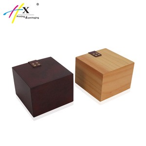 Drawer style small solid wood watch box travel watch case