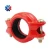 Import Ductile iron grooved flexible rigid coupling mechanical tee outlet with bolt and rubber from China