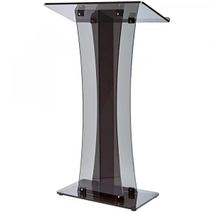 Eco-Friendly Conference Lectern Podium Black Acrylic Lectern For School