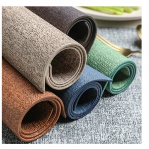 Eco-friendly  Heat-resistant Dining Table Placemats Stain Resistant Anti-skid Washable Kitchen Table Mats
