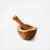 Import Eco-friendly Natural Olive Wood (HandMade) Mortar &amp; Pestle Sinusoidal Smooth Style 10cm from Tunisia