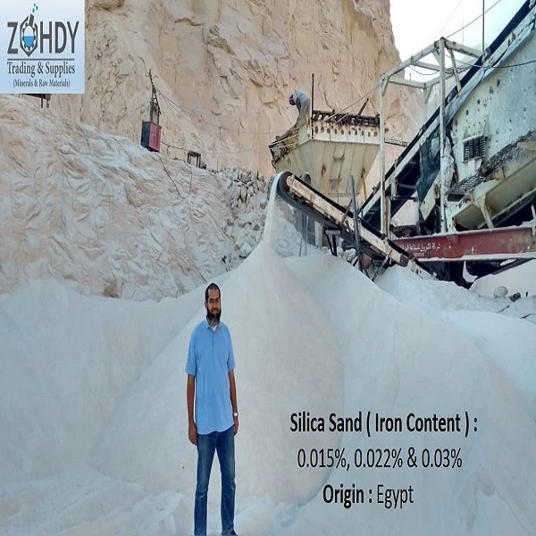 Egypt Silica Sand Purity 99-99.7 &amp; Fe2O3 : 0.015-0.035- % Max