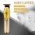 Import Electric Clippers Shaving Machine Professional T-Blade Outlining Cordless Trimmer Clippers PRO Gold Barber Hair Trimmer Clippers from China