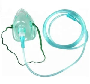 Elongated Under The Chin 2m Crush Resistant Tubing Disposable Oxygen Mask