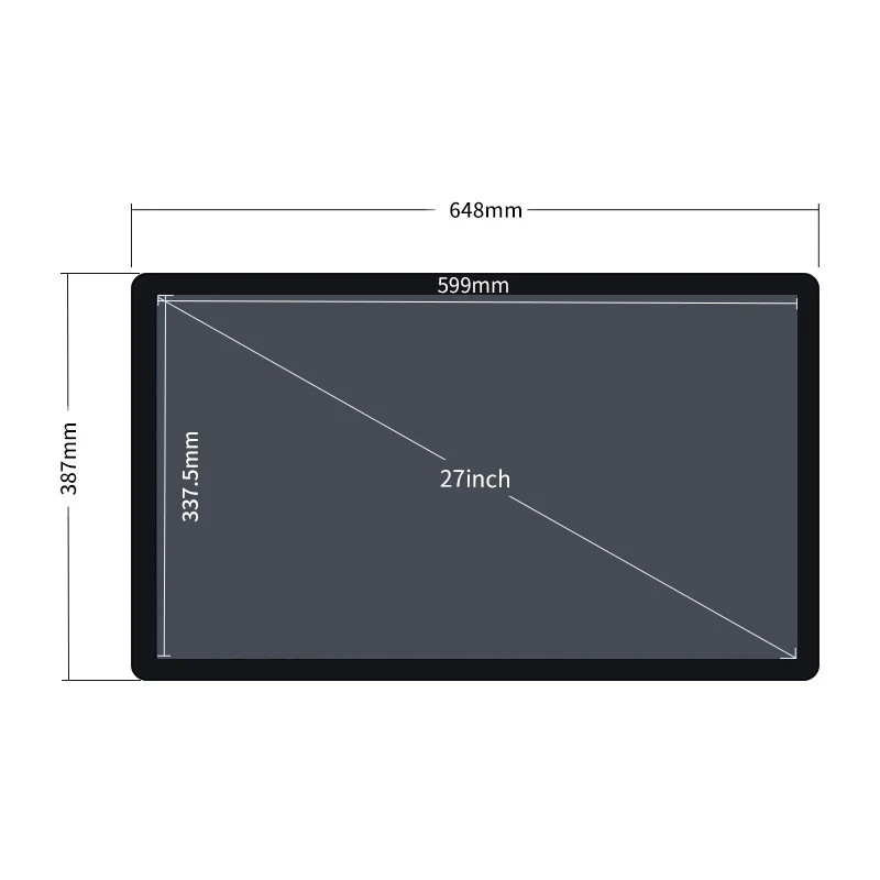 Embedded 21.5" 23.8" 27 inch finger touch LCD touch sreen monitor interactive flat panel for Cabinet
