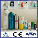 Empty Aluminum Aerosol Cans, Aluminum Can 15ml 30ml 50ml 100ml 150ml 250ml 300ml 500ml