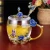 Import Enamel Water Cup Heat-resistant Glass Home Set Flower Tea Cup Creative Couple Cup Gift from China