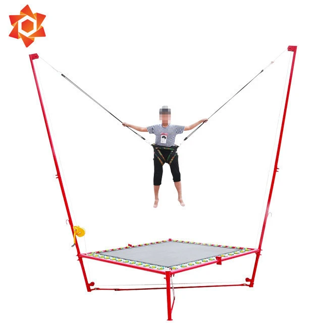 euro trampoline bungee jump trampoline harness prix trampolim ejection kids mobile mini indoor bungee trampoline jumping