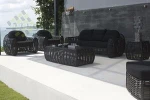 Evergreen Wicker Furniture - Outdoor Bamboo Furniture Sofa Wicker