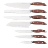 EVERWEALTH Yangjiang factory knife rose wood  handle kitchen knife chef/bread/carving/santoku/utility/steak/paring knife