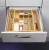 Import Expandable Bamboo Wood Cutlery Tray Adjustable Kitchen Drawer organizer new design wooden bamboo storage box from China