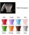 Expandable Drinking Cup Set BPA Free Portable Collapsible Travel Cup Silicone Folding Camping Cup with Lids