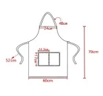 Factory  Apron Customized logo Adult Apron  Black  Promotion Kitchen Chef Apron