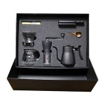 Factory Custom Hot Sale Pour Over Coffee Maker Gift Set,Hand Coffee Grinder with Stainless Steel  Pot
