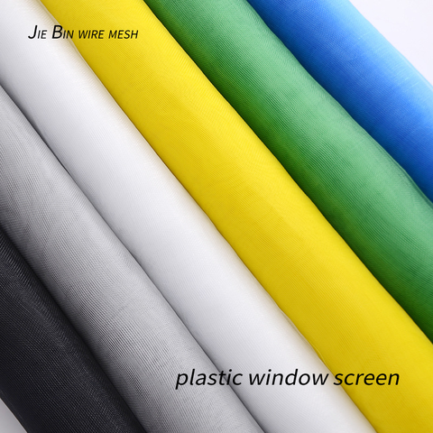 Factory customized fly screen or insects screen anti-aging plastic wire mesh and plastic window screen