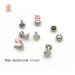 Factory direct price metal garment accessories mushroom rivets