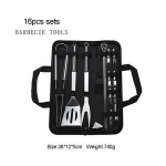 Factory direct sale Perfectly Portable grill set Easily Cleaned Stainless Steel Outdoor Barbecue Grill BBQ Tool 16pcs sets