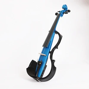 Factory In stock blue professional play electro-acoustic electric violins