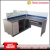 Import factory office furniture steel knock down metal office desk with partition from China