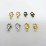 Factory price high quality silver gold black zinc alloy lobster clasp in different colors
