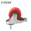 factory price medium duty threaded stem iron caster wheel with brakemanufacturer