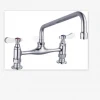 Factory Quality Guarantee Swing Nozzle Faucets Hotel Kitchen Faucets Hot and Cold Water Faucet Type 8800-12 Dual Handle Brass