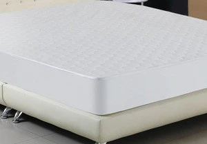 Factory Sales Polyester/Cotton with TPU film Waterproof and Breathable Hypoallergenic Quilted Mattress Protector Mattress Cover