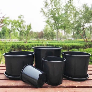 Factory Supply Gardening Durable 7 Gallon Black Nursery Pots