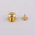 Import factory wholesale 10mm gold color round head screw back button stud for leather craft from China