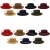 Import Fashion adult wool felt hat classic flat top hat fedoras hat from China