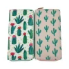Fashion Cactus Long Zipper Designer Wallet