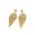 Import Fashion Jewelry 18k gold plated crystal white stone chandelier stud earrings from China