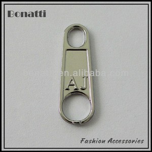 fashion zipper puller for garment and bags metal zipper slider