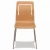 Import fast food restaurant bent wood plywood dining chairs with metal leg from China