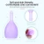 Import Feminine Hygiene Menstrual Cup Medical Grade Silicone Copita Reusable Lady Period Coletor Menstruation Copa With Discharge Valve from China
