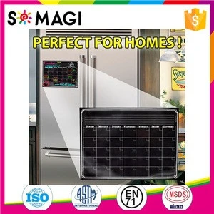 flexible magnetic whiteboard blank acrylic fridge magnet 12*16inch custom size and shape magnet calendar